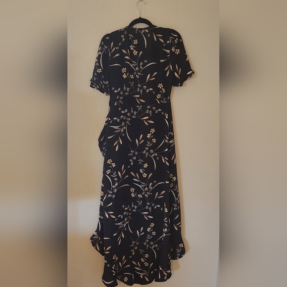 Lulu's Black Floral Wrap Dress size 2 - Picture 15 of 15